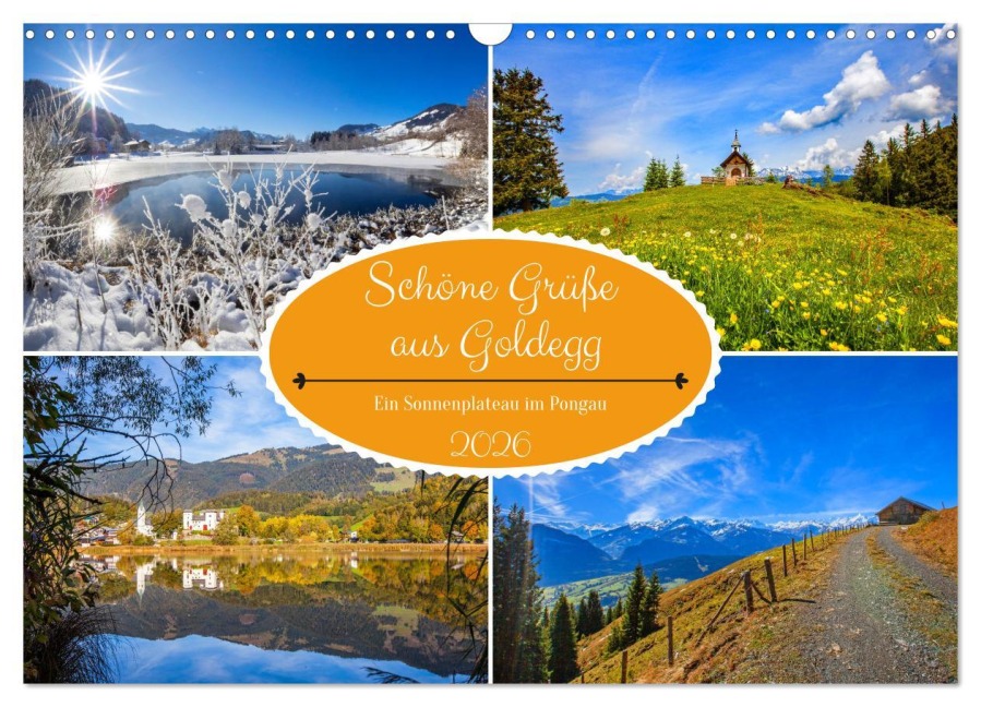 Schöne Grüße aus Goldegg (Wandkalender 2026 DIN A3 quer), CALVENDO Monatskalender - Christa Kramer