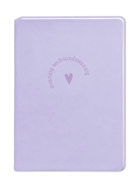 Terminplaner Lederlook 2026 Lavender - 