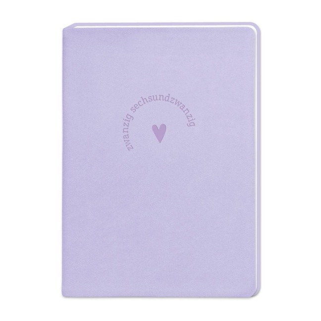 Terminplaner Lederlook 2026 Lavender - 