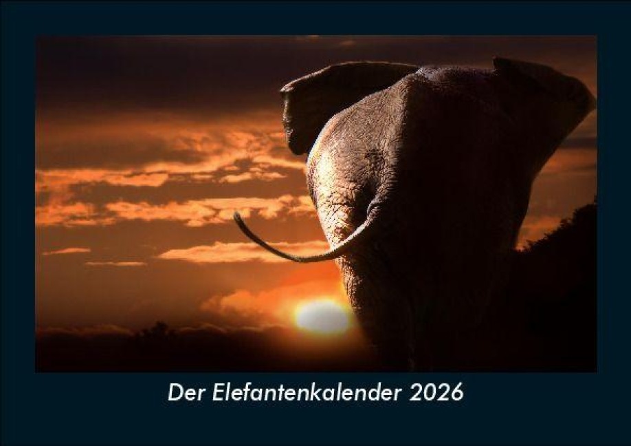 Der Elefantenkalender 2026 Fotokalender DIN A5 - Tobias Becker