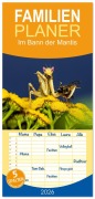 Cover-Bild zum Titel 'Familienplaner 2026 - Im Bann der Mantis mit 5 Spalten (Wandkalender, 21 x 45 cm) CALVENDO' von 'Roland Brack'