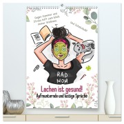 Cover-Bild zum Titel 'Lachen ist gesund! Aufmunternde und lustige Sprüche (hochwertiger Premium Wandkalender 2026 DIN A2 hoch), Kunstdruck in Hochglanz' von 'Rose Hurley'