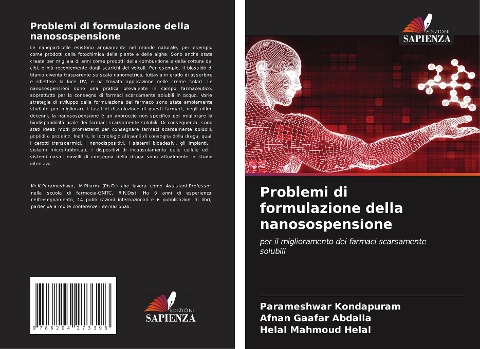 Problemi di formulazione della nanosospensione - Parameshwar Kondapuram, Afnan Gaafar Abdalla, Helal Mahmoud Helal