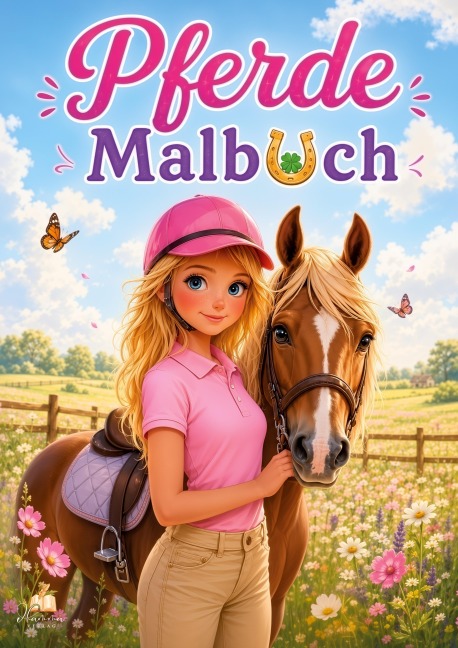 Pferde Malbuch für Mädchen von 6-8 Jahren mit 50 schönen Ausmalbildern - Josef Mickey Müller