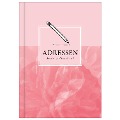 Adressbuch mit Geburtstagskalender | Kontaktbuch in DIN A5| Telefonregister & Adressbuch mit Telefonnummer, Adresse, E-Mail | Telefonbuch rosa - Lisa Wirth