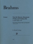 Cover-Bild zum Titel 'Trio für Klavier, Klarinette (Viola) und Violoncello a-moll op. 114' von 'Johannes Brahms'