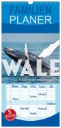 Familienplaner 2026 - Wale - Die Riesen der Meere. mit 5 Spalten (Wandkalender, 21 x 45 cm) CALVENDO - Sf Sf