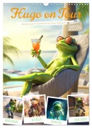 Hugo on Tour (Wandkalender 2026 DIN A3 hoch), CALVENDO Monatskalender - Cathrin Illgen