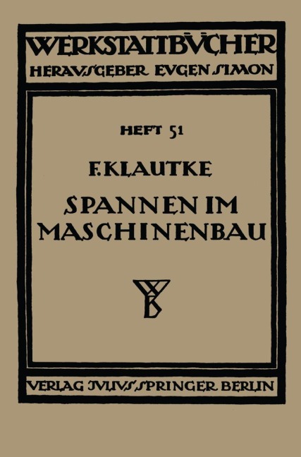 Spannen im Maschinenbau - Fr. Klautke