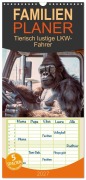 Cover-Bild zum Titel 'Familienplaner 2027 - Tierisch lustige LKW-Fahrer mit 5 Spalten (Wandkalender, 21 x 45 cm) CALVENDO' von 'Peter Rübsamen'