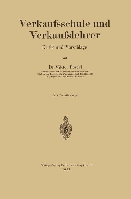 Verkaufsschule und Verkaufslehrer - Viktor Pöschl