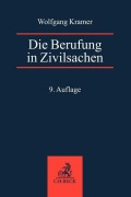 Cover-Bild zum Titel 'Die Berufung in Zivilsachen' von 'Claus-Dieter Schumann, Wolfgang Kramer'