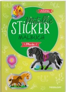 Cover-Bild zum Titel 'Metallic-Sticker Malbuch. Pferde' von ''