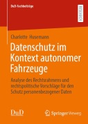 Cover-Bild zum Titel 'Datenschutz im Kontext autonomer Fahrzeuge' von 'Charlotte Husemann'