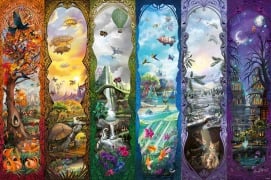 Cover-Bild zum Titel 'Erwachsenenpuzzle 7000 Teile - Die sechs Portale' von ''