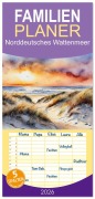 Cover-Bild zum Titel 'Familienplaner 2026 - Norddeutsches Wattenmeer mit 5 Spalten (Wandkalender, 21 x 45 cm) CALVENDO' von 'Claudia Kleemann'