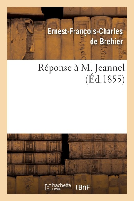 Réponse À M. Jeannel - Brehier-E-F-C
