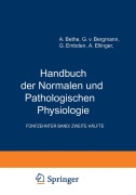Arbeitsphysiologie II Orientierung. Plastizität Stimme und Sprache - A. Bethe, A. Ellinger, G. Embden, G. V. Bergmann