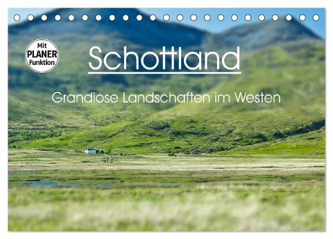 Schottland - grandiose Landschaften im Westen (Tischkalender 2025 DIN A5 quer), CALVENDO Monatskalender - Anja Schäfer