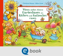 Cover-Bild zum Titel 'Wenn sieben kleine Gartenhasen zu Käfern und Radieschen rasen' von 'Sabine Praml'