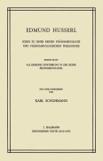 Cover-Bild zum Titel 'Ideen zu Einer Reinen Phänomenologie und Phänomenologischen Philosophie' von 'K. Schumann, Edmund Husserl'