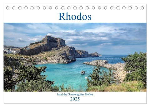 Rhodos - Insel des Sonnengottes Helios (Tischkalender 2025 DIN A5 quer), CALVENDO Monatskalender - Peter Balan