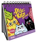 Dicke Katze and Friends - Postkartenkalender 2024 - Olivia Vieweg
