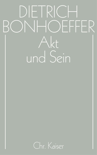 Akt und Sein - 