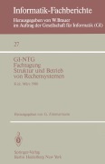 Cover-Bild zum Titel 'GI-NTG Fachtagung Struktur und Betrieb von Rechensystemen' von ''