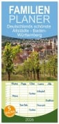 Cover-Bild zum Titel 'Familienplaner 2026 - Deutschlands schönste Altstädte - Baden-Württemberg mit 5 Spalten (Wandkalender, 21 x 45 cm) CALVENDO' von 'Peter Schickert'