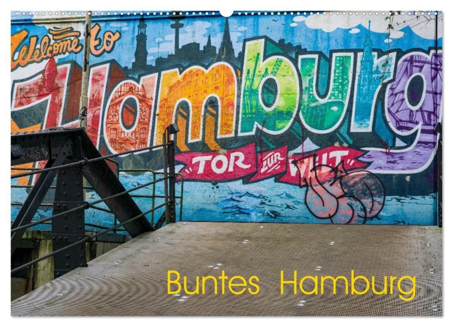 Buntes Hamburg (Wandkalender 2026 DIN A2 quer), CALVENDO Monatskalender - Armin Redöhl