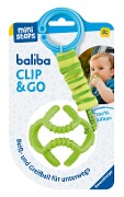 Ravensburger 4592 baliba Clip & Go - Flexibler Ball mit Befestigung für Greif- und Beißspaß unterwegs - Baby Spielzeug ab 0 Monaten - grün - 