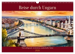Cover-Bild zum Titel 'Reise durch Ungarn (Wandkalender 2026 DIN A3 quer), CALVENDO Monatskalender' von 'Claudia Kleemann'