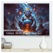 Afrikanische Mythologie - Götter, Helden und Monster (hochwertiger Premium Wandkalender 2026 DIN A2 quer), Kunstdruck in Hochglanz - Sell Pixs:Sell