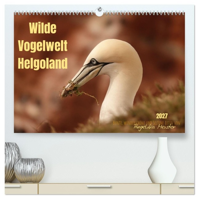 Wilde Vogelwelt Helgoland (hochwertiger Premium Wandkalender 2027 DIN A2 quer), Kunstdruck in Hochglanz - Angelika Meister