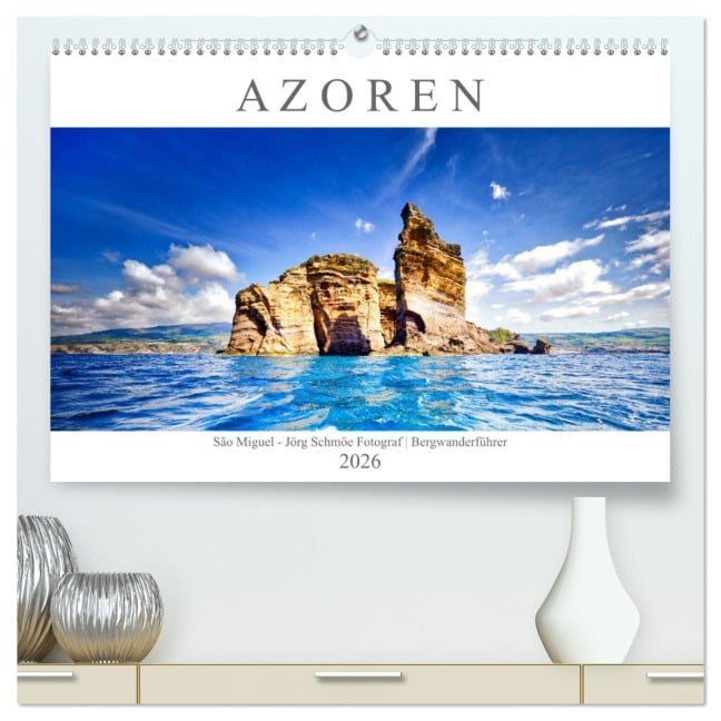 A Z O R E N (hochwertiger Premium Wandkalender 2026 DIN A2 quer), Kunstdruck in Hochglanz - Jörg Schmöe