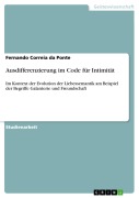 Cover-Bild zum Titel 'Ausdifferenzierung im Code für Intimität' von 'Fernando Correia da Ponte'