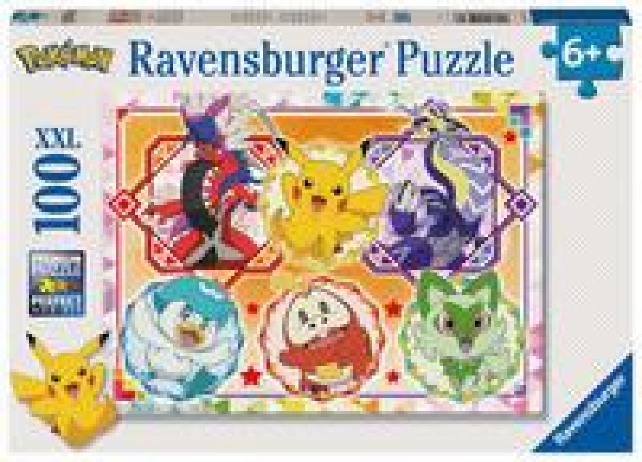 Kinderpuzzle 100 XXL Teile - Pokémon Karmesin und Purpur - 