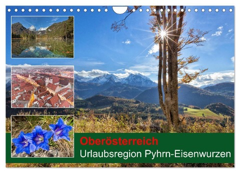 Oberösterreich Urlaubsregion Pyhrn-Eisenwurzen (Wandkalender 2024 DIN A4 quer), CALVENDO Monatskalender - Schörkhuber Johann