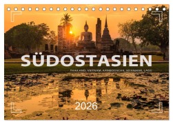Cover-Bild zum Titel 'Südostasien - Thailand, Vietnam, Kambodscha, Myanmar, Laos (Tischkalender 2026 DIN A5 quer), CALVENDO Monatskalender' von 'Mario Weigt'