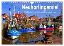 Cover-Bild zum Titel 'Neuharlingersiel - Ostfrieslands schönstes Hafenstädtchen (Wandkalender 2026 DIN A4 quer), CALVENDO Monatskalender' von 'LianeM LianeM'
