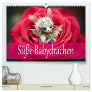 Cover-Bild zum Titel 'Süße Babydrachen (hochwertiger Premium Wandkalender 2026 DIN A2 quer), Kunstdruck in Hochglanz' von 'Dusanka Djeric'