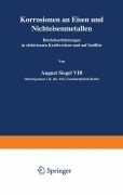 Cover-Bild zum Titel 'Korrosionen an Eisen und Nichteisenmetallen' von 'A. Siegel'