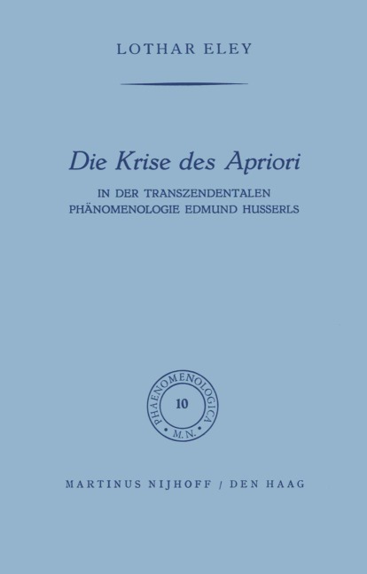 Die Krise des Apriori - L. Eley