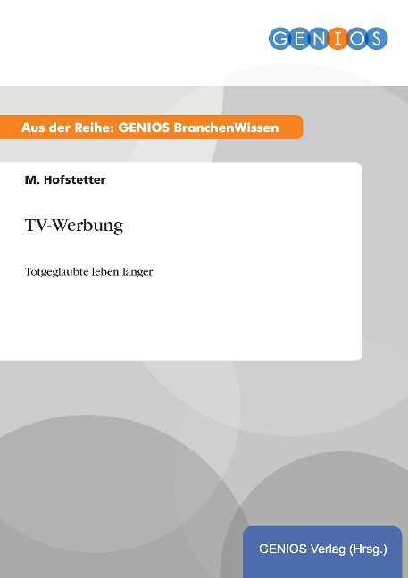 TV-Werbung - M. Hofstetter