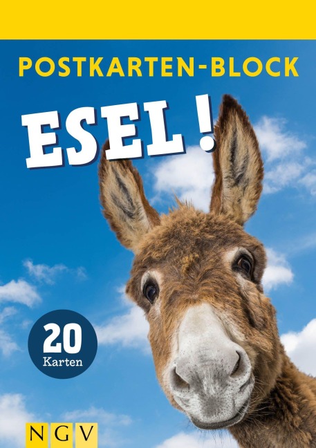 Postkartenblock Esel - 