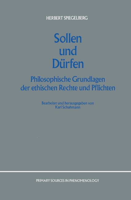 Sollen Und Dürfen - E. Spiegelberg