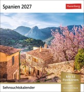 Cover-Bild zum Titel 'Spanien Sehnsuchtskalender 2027 - Wochenkalender mit 53 Postkarten' von ''