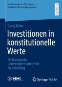 Cover-Bild zum Titel 'Investitionen in konstitutionelle Werte' von 'Georg Röder'