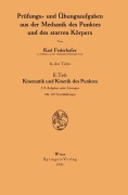 Cover-Bild zum Titel 'Prüfungs- und Übungsaufgaben aus der Mechanik des Punktes und des starren Körpers' von 'Karl Federhofer'